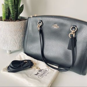 Coach Black Leather Handbag